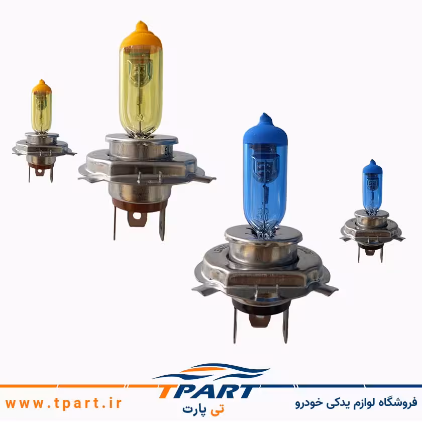 لامپ طرح زنون یخی/زرد رانا بسته 2 عددی