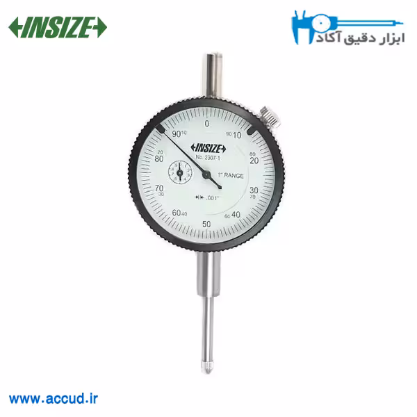 ساعت اندیکاتور اینچی دقت 0.001 کورس 1 اینچ INSIZE (اینسایز) مدل 2307-1