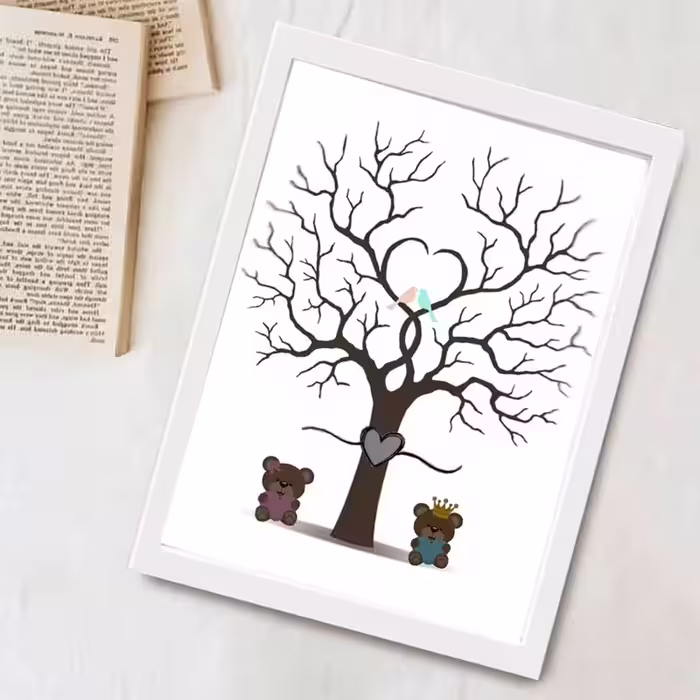 تابلو عکس اثر انگشت تعیین جنسیت ( سایز 30.40)