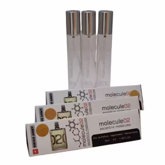 عطر جیبی مردانه سوئیس آرمی مدل Molocule Escentric 02 حجم 35 میلی لیتر مجموعه 3 عددی