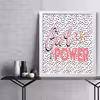 تابلو مدل Girl Power Minimall کد m2404-w