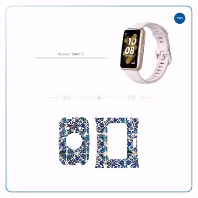 برچسب ماهوت طرح Traditional_Tile مناسب برای ساعت هوشمند هوآوی Band 7