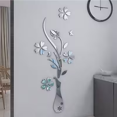 آینه مدل گل و گلدان