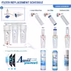 فیلتر دستگاه تصفیه کننده آب آکوا پیورست مدل AP- 06 مجموعه 6 عددی به همراه کپسول فاضلاب مدل FLOW 300