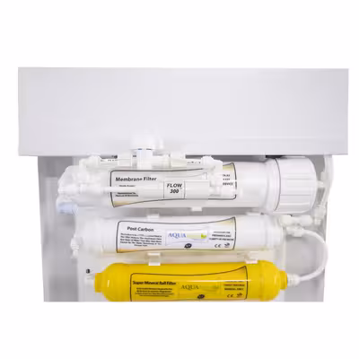 دستگاه تصفیه کننده آب آکوآ اسپرینگ مدل RO-S7-WZ 7200 به همراه رسوبگیز گلیتز