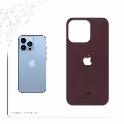 برچسب پوششی ماهوت مدل Matte-Dark-Brown-Leather مناسب برای گوشی موبایل اپل iphone 13 Pro