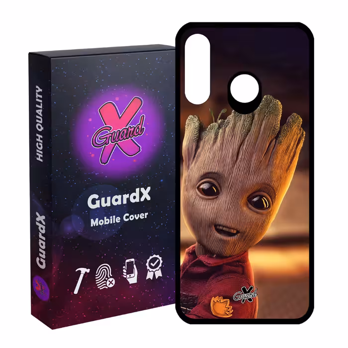 کاور گارد ایکس طرح Groot مدل Glass10479 مناسب برای گوشی موبایل هوآوی P30 Lite/Nova 4E