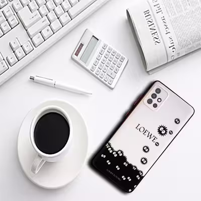 کاور لاین کینگ مدل Microb gogolii مناسب برای گوشی موبایل Galaxy A71 به همراه پایه نگهدارنده