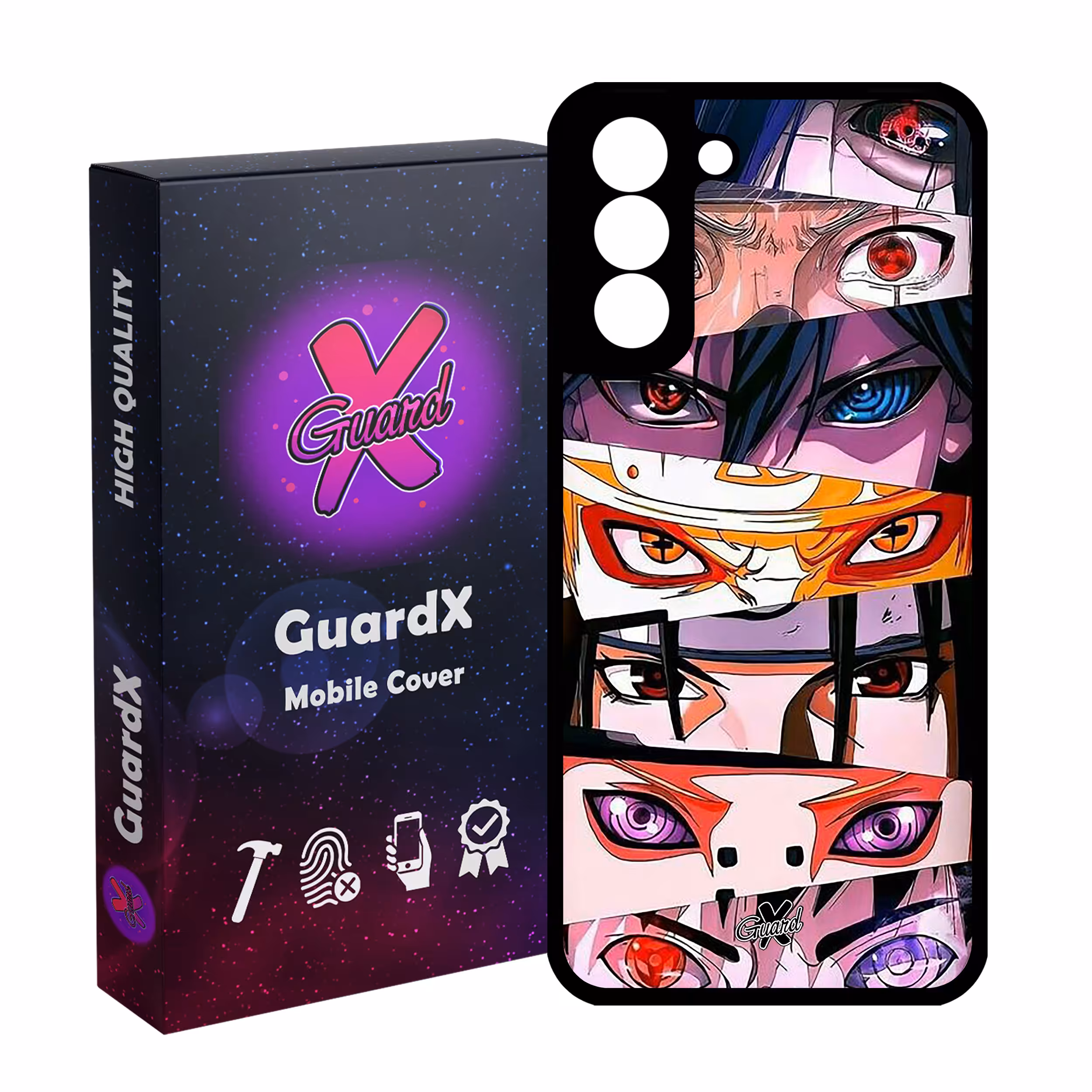 کاور گارد ایکس طرح ناروتو انیمه مدل Glass10547 مناسب برای گوشی موبایل سامسونگ Galaxy S21 FE