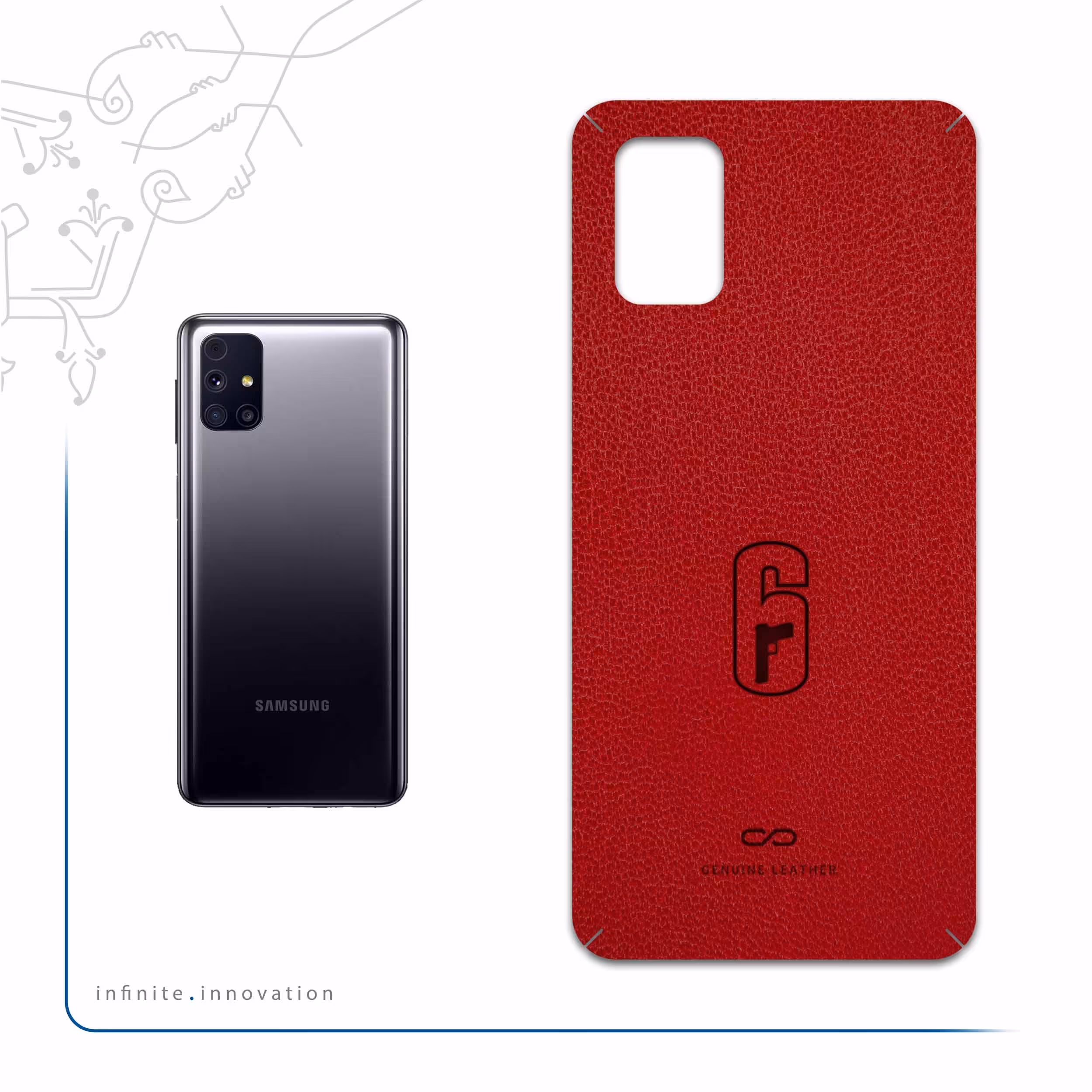 برچسب پوششی ماهوت مدل RL-RNBW_SX مناسب برای گوشی موبایل سامسونگ Galaxy M31S