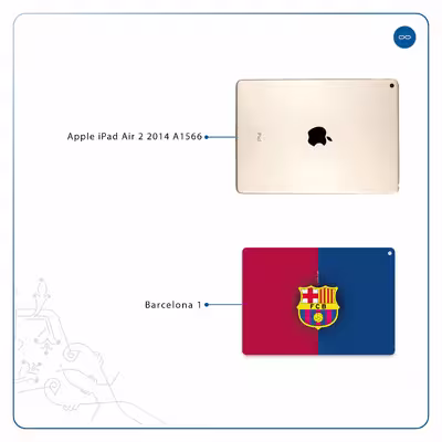 برچسب پوششی ماهوت مدل Barcelona مناسب برای تبلت اپل iPad Air 2 2014 A1566