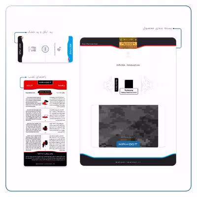 برچسب پوششی ماهوت مدل Night-Army-Pixel مناسب برای تبلت سامسونگ Galaxy Tab A 8.0 2019 T290