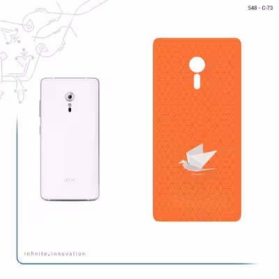 برچسب پوششی ماهوت مدل Minimalist origami bird مناسب برای گوشی موبایل لنوو ZUK Z2 Pro