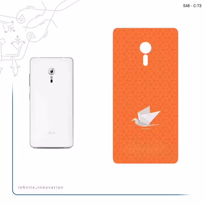 برچسب پوششی ماهوت مدل Minimalist origami bird مناسب برای گوشی موبایل لنوو ZUK Z2 Pro