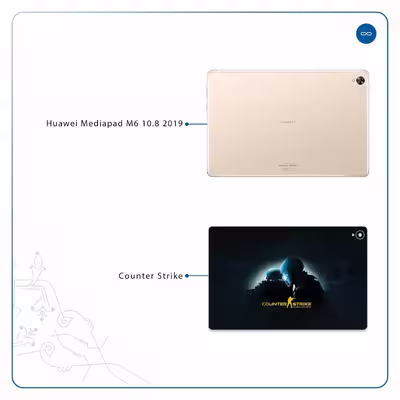 برچسب پوششی ماهوت مدل Counter-Strike مناسب برای تبلت هوآوی Mediapad M6 10.8 2019