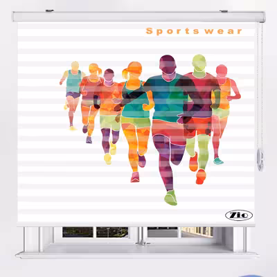  پرده زبرا زیو مدل Sport اسپورت سایز 200x200 سانتی متر