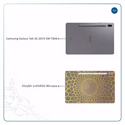 برچسب پوششی ماهوت مدل Iran-Tile2 مناسب برای تبلت سامسونگ Galaxy Tab S6 2019 SM-T860