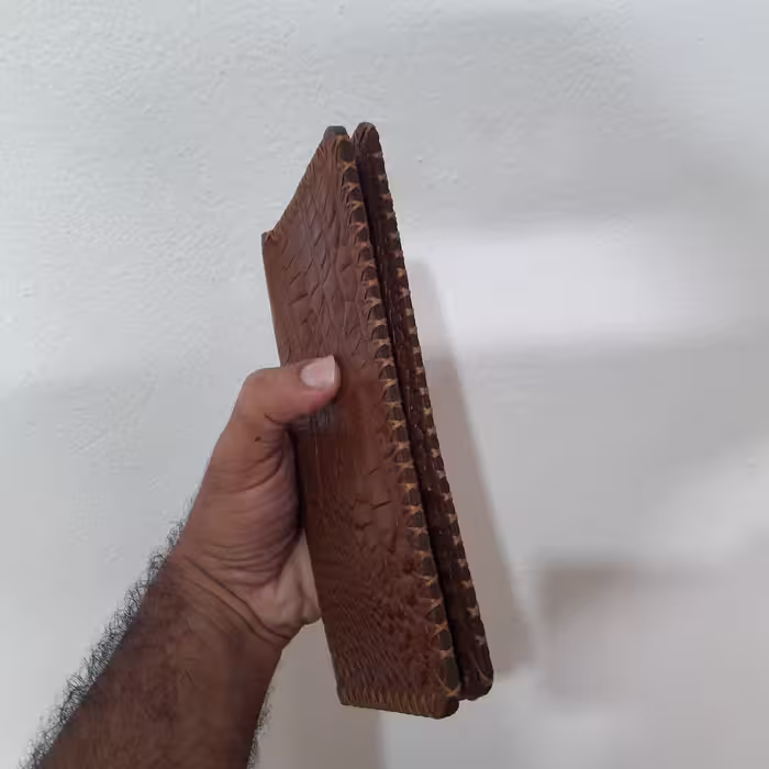 کیف پول چرمی مدل چروک 001
