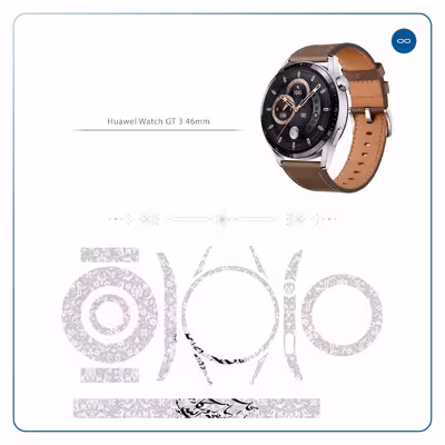 برچسب ماهوت طرح Nastaliq-1 مناسب برای ساعت هوشمند هوآوی Watch GT 3 46mm