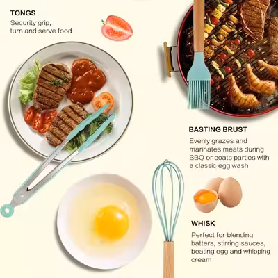 سرویس کفگیر و ملاقه 13 پارچه کیچن ست مدل UNT46