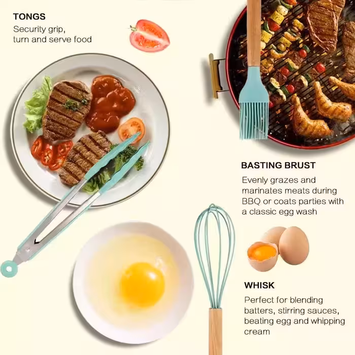 سرویس کفگیر و ملاقه 13 پارچه کیچن ست مدل UNT46