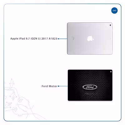 برچسب پوششی ماهوت مدل Ford Motor مناسب برای تبلت اپل iPad 9.7 (GEN 5) 2017 A1823