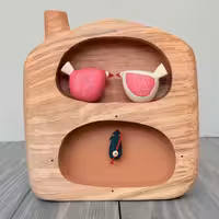 ساعت رومیزی دو مجسمه پرنده طرح سه