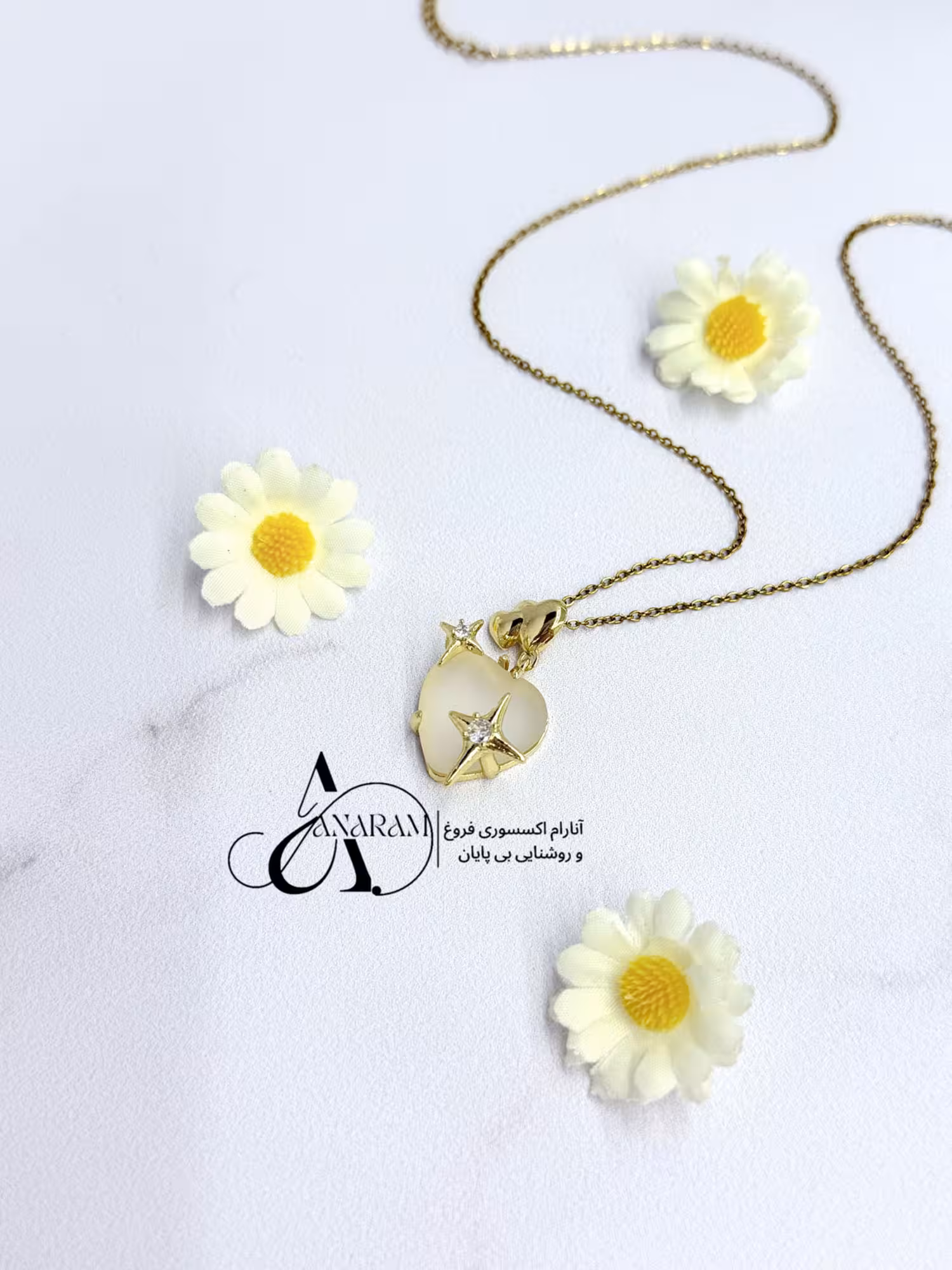 گردنبند قلب پفکی قیمت استثنایی هدیه خاص و جذاب