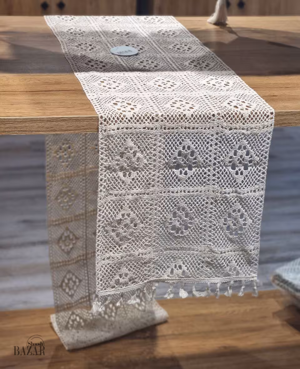 رانر بافت گیپور سر مربع کد 8-6614 وارداتی