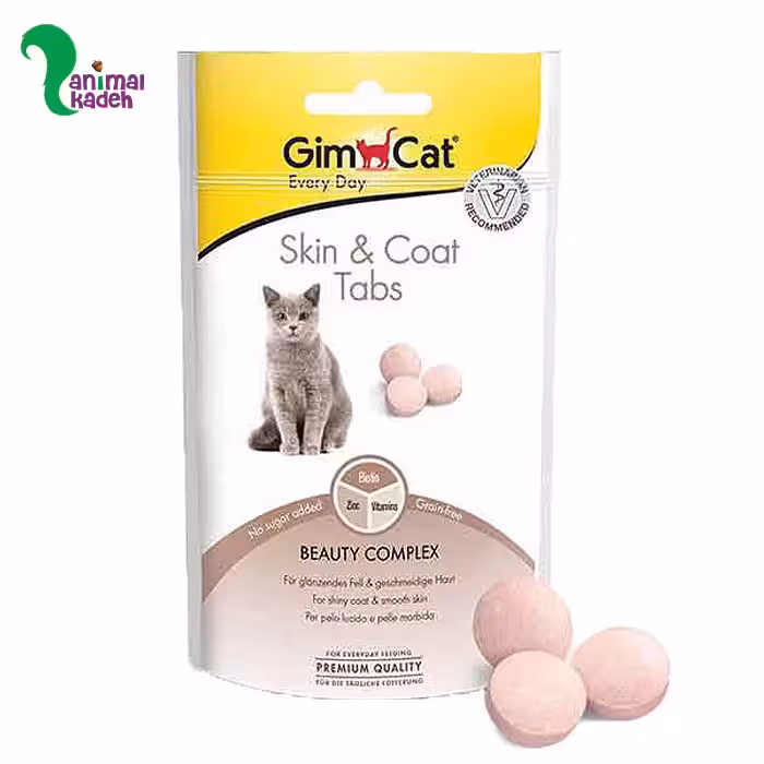 قرص اسکین اند کوت جیم کت مخصوص پوست موی گربه ها 40 گرمی