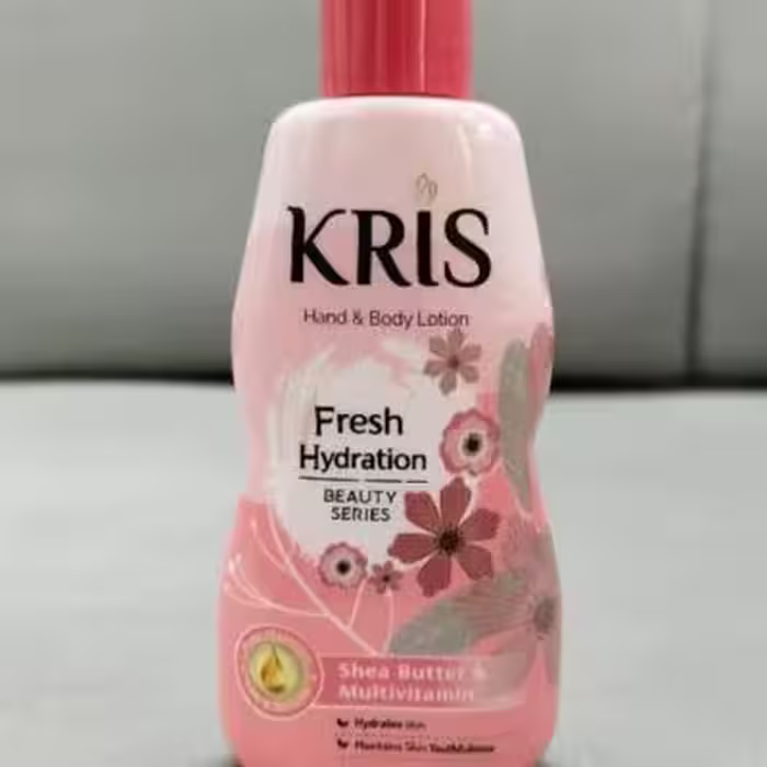 لوسیون بدن کریس KRIS مدل Fresh Hydration رایحه شی باتر و مولتی ویتامین