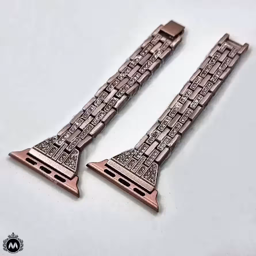 بند فلزی ساعت هوشمند رزگلد مات 44-45 Smart Watch band