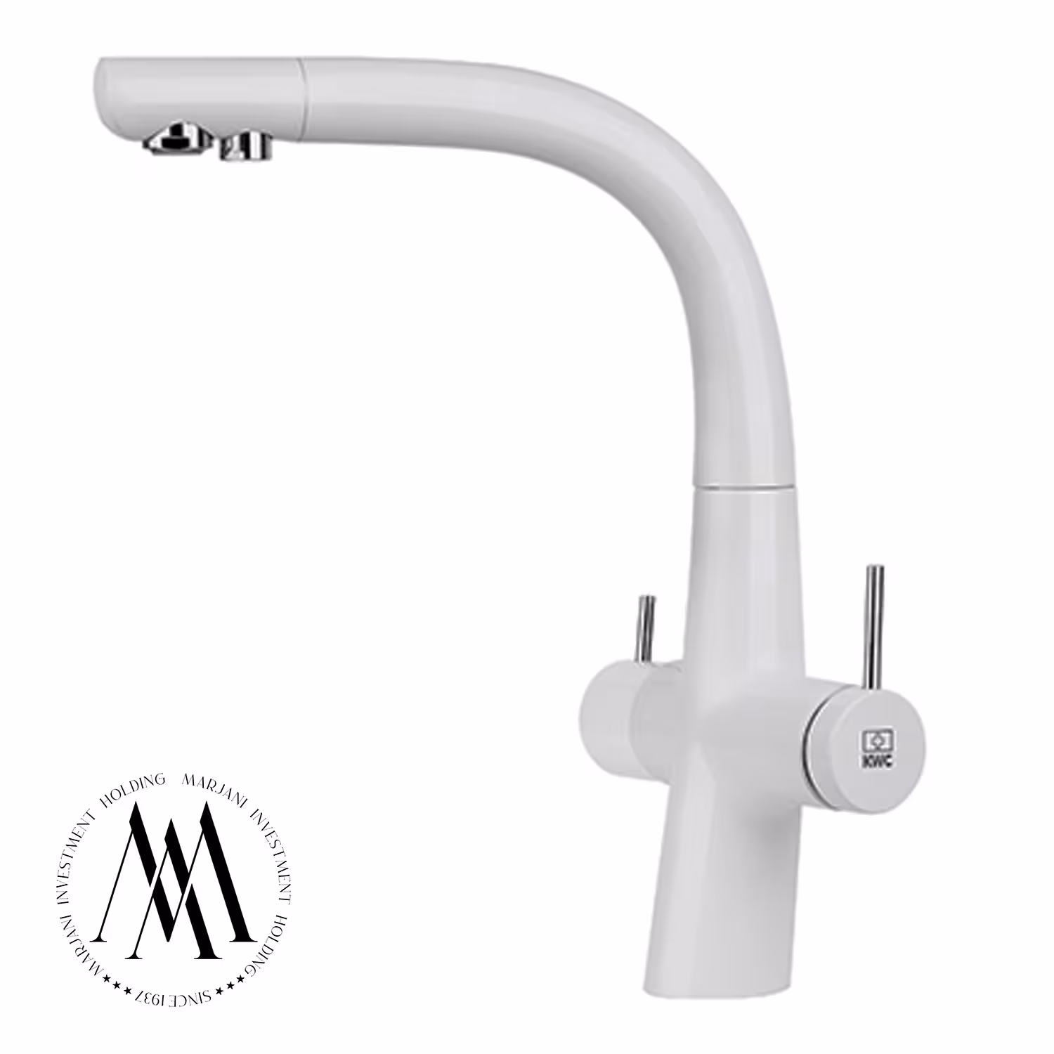 شیر ظرفشویی دومنظوره kwc مدل زو پول دان (سفید)