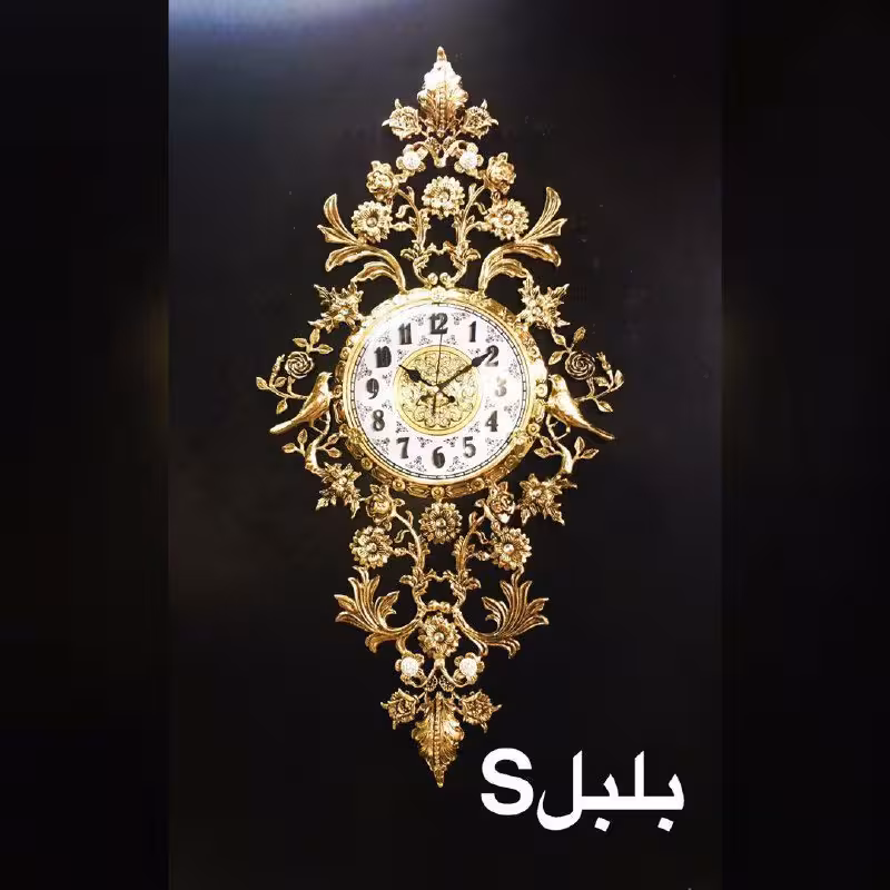 ساعت دیواری برنزی مدل بلبل s
