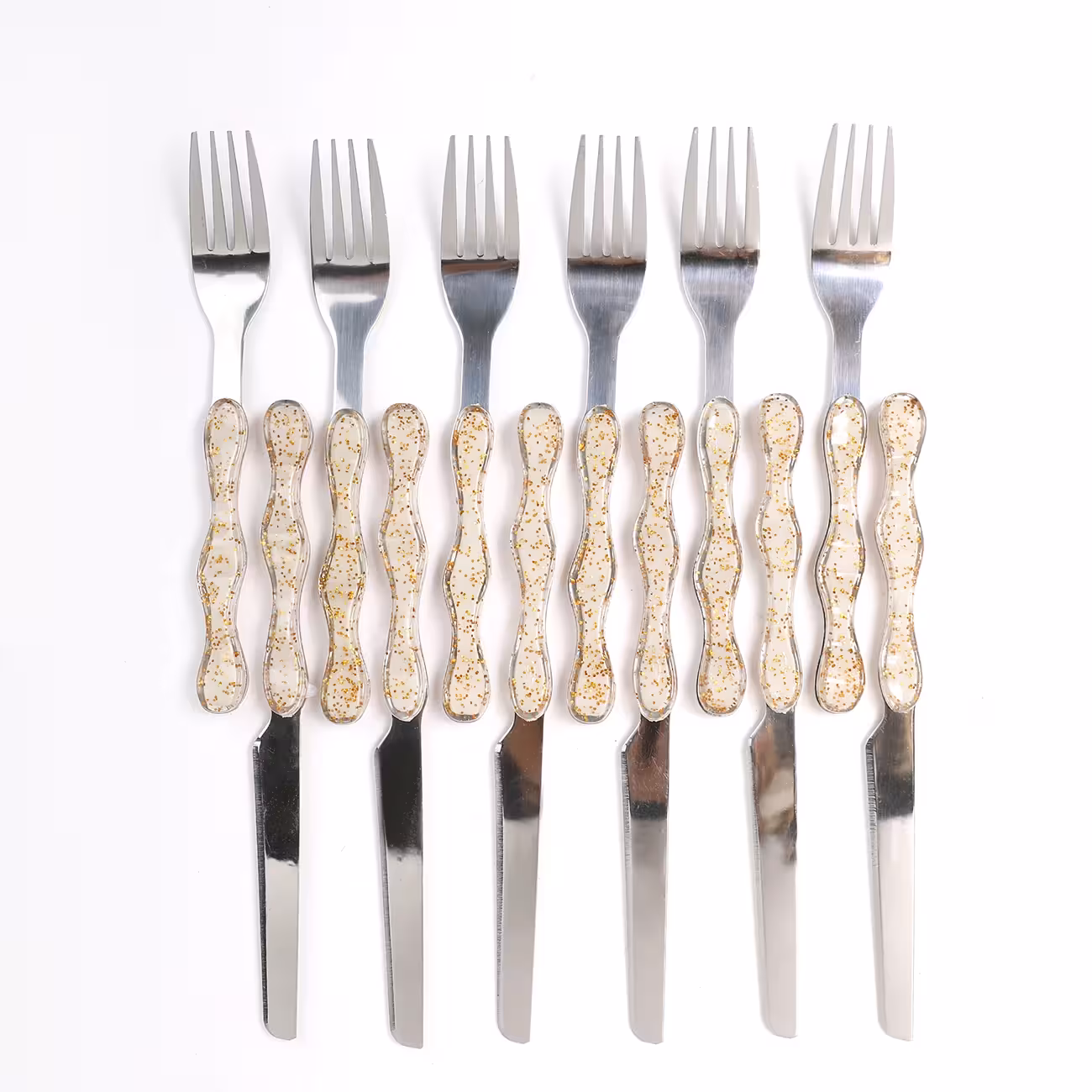 ست کارد و چنگال میوه خوری یونیک اکلیلی