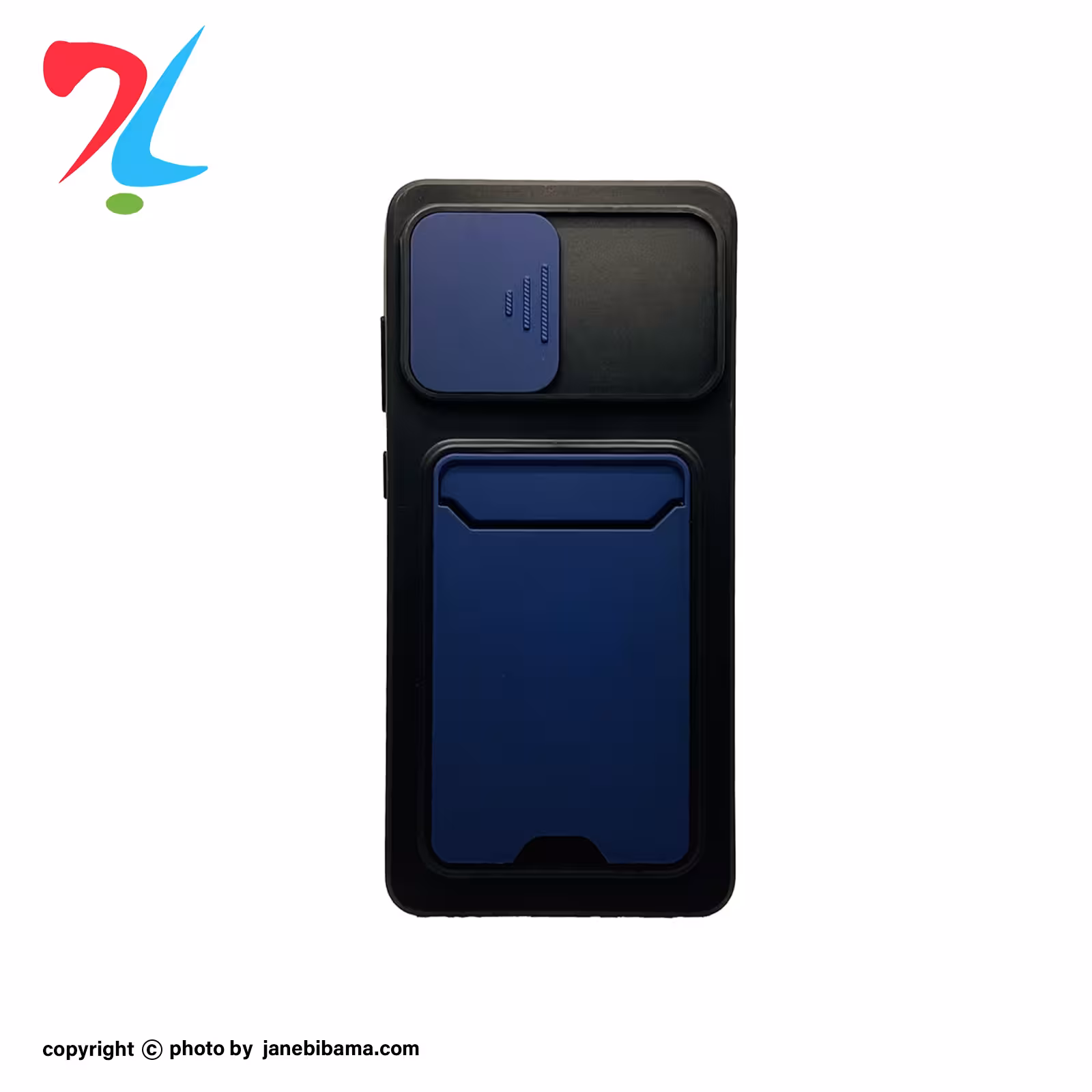 کاور مدل جا کارتی دار مناسب برای گوشی موبایل سامسونگ GALAXY A31-رنگ آبی سورمه ای