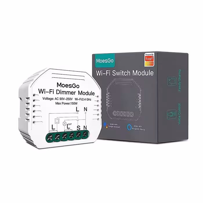 سوئیچ روشنایی کم نور الکسا هوشمند MoesGo WiFi