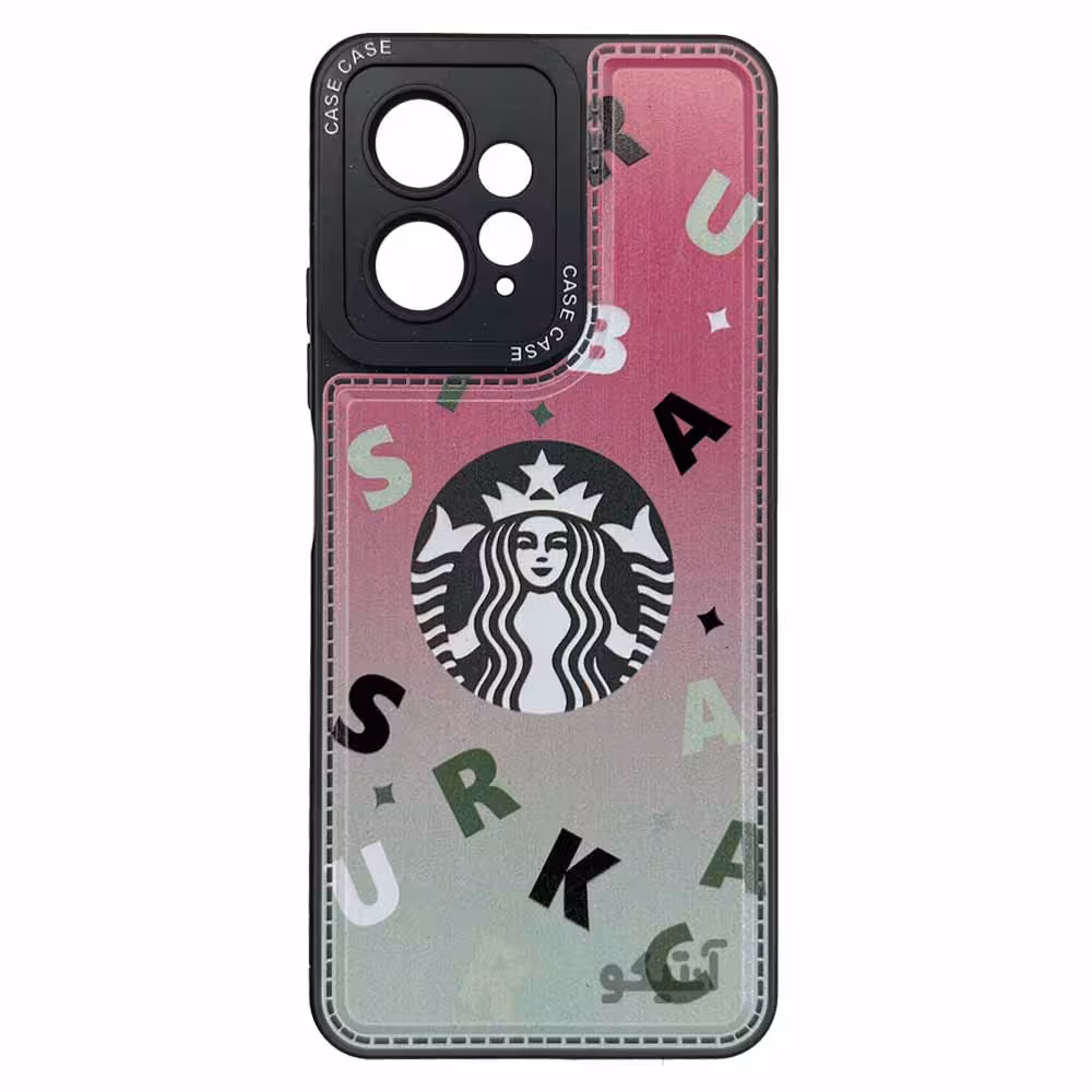 قاب فانتزی طرح دار بالشتی طرح Starbucks مناسب برای Xiaomi Note12-4G-کد1170