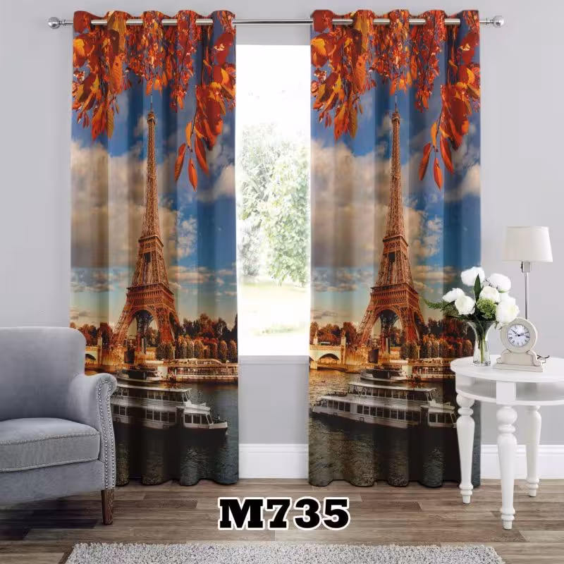 پرده سه بعدی طرح پاریس