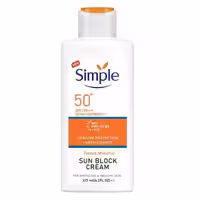 سیمپل کرم ضد آفتاب پوست حساس SPF50  SENSITIVE PROTECTION  حجم 125 میل