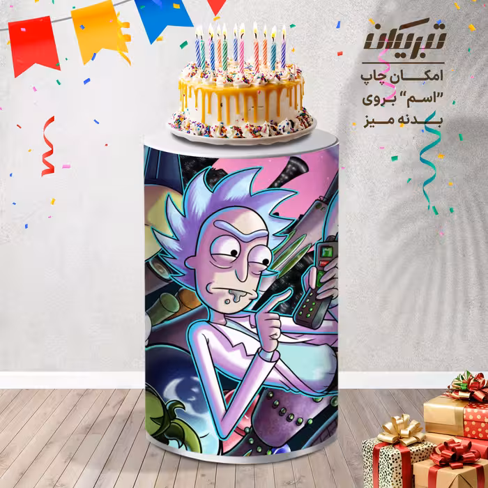 میز تولد کارتون ریک و مورتی