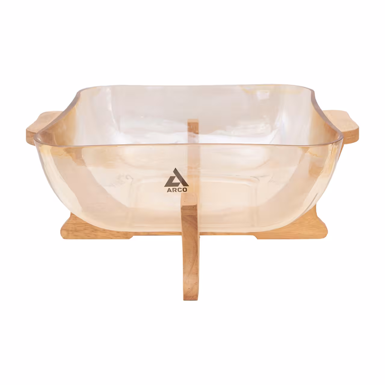 سالاد خوری پایه چوبی مدل مربع