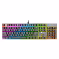 کیبورد گیمینگ گرین مدل GK802-RGB، مکانیکال سوییچ آبی، Full-Size، نورپردازی RGB | کالا مکس