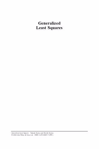 خرید و دانلود نسخه کامل کتاب Generalized Least Squares