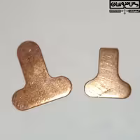 گوشواره مسی دسته کتری خام مدل خرطومی