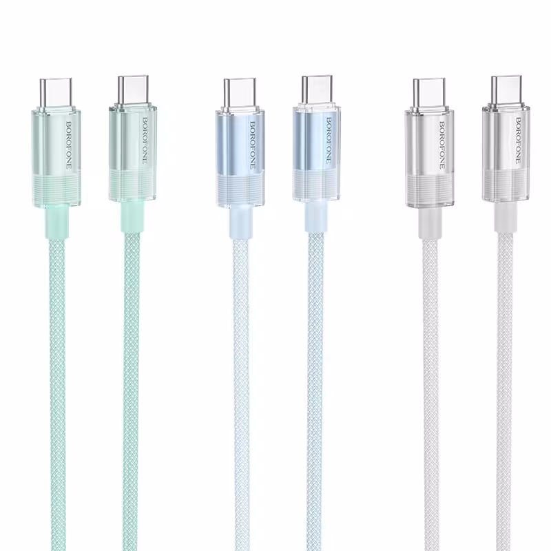 کابل شارژ 60 وات تایپ سی به تایپ سی بروفون مدل BU44