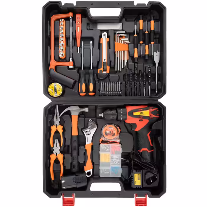 مجموعه 110 عددی دریل پیچ گوشتی شارژی جاب مدل JBC-5000l/S2 | کالا مکس