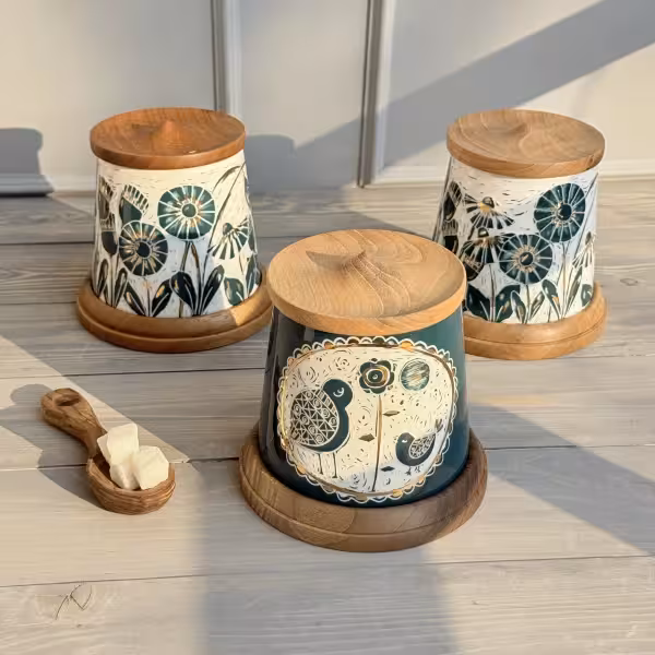 پاسماوری مخروطی مهر سایز کوچک طرح هفت