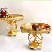 شیرینی خوری طلائی با آبکاری فورتیک.ضمانت مادام العمر 