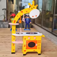 آشپزخانه اسباب بازی چوبی مدل زرافه کد 21323